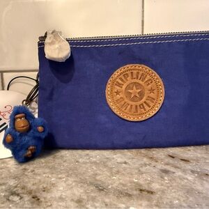 NWT Kipling Blue Zippered Pouch